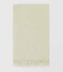 Large Green Throw | Merino Wool | Isle Mill | Clove Moss