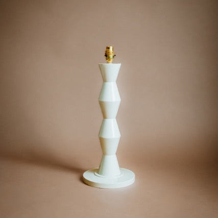 Fitz Ivory & Taupe Silk Striped Lampshade | Tinker & Tallulah