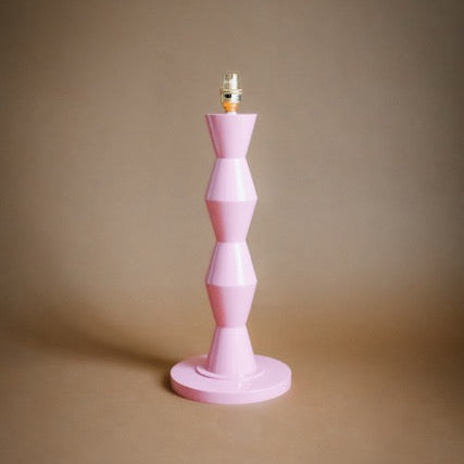Fitz Pink & Ivory Silk Striped Lampshade | Tinker & Tallulah