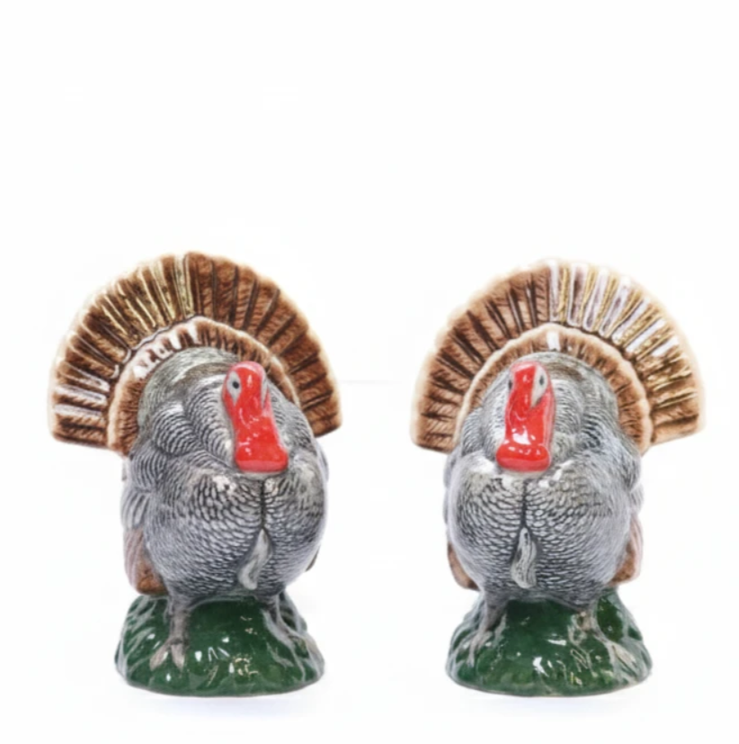 Turkey Salt & Pepper Shakers | Quail Ceramics