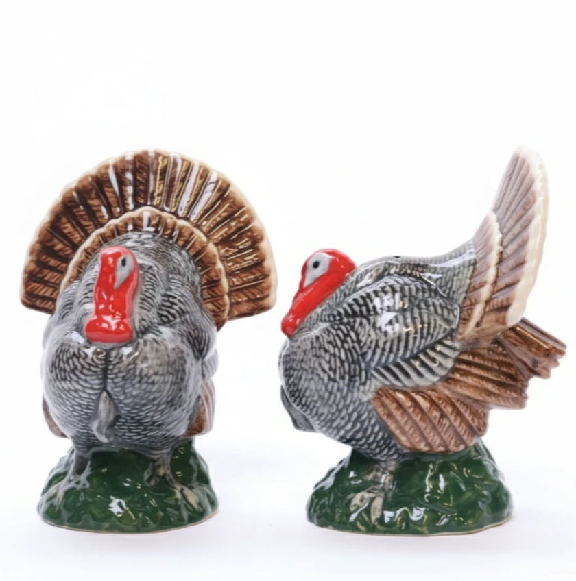 Turkey Salt & Pepper Shakers | Quail Ceramics