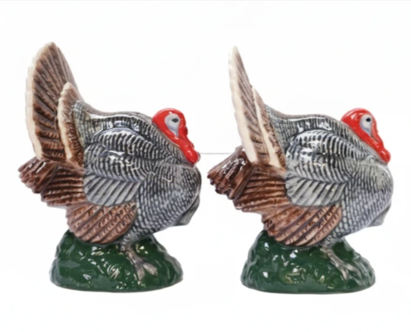 Turkey Salt & Pepper Shakers | Quail Ceramics
