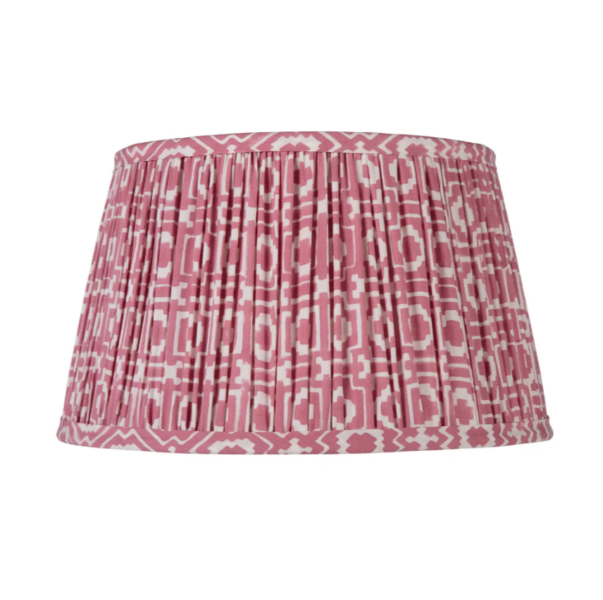 Hand-pleated Pink Alotablots Lampshade | Kelling Home