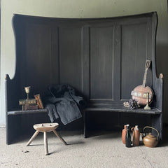 Antique Farmhouse or Tavern Settle in Original Paint | John Cornall