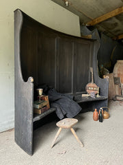 Antique Farmhouse or Tavern Settle in Original Paint | John Cornall