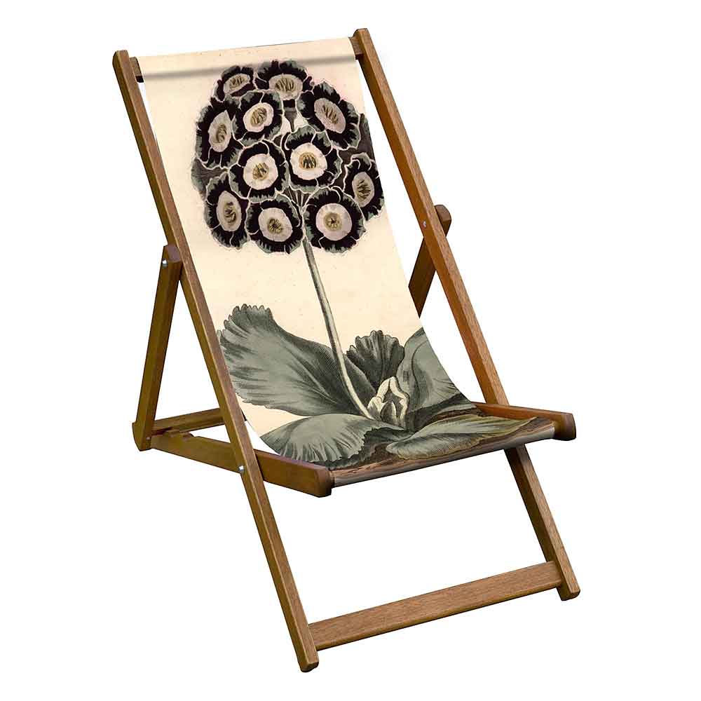 Vintage Style Deckchair with Bumble Bee Design Sling