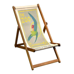 Vintage Style Deckchair with Bumble Bee Design Sling