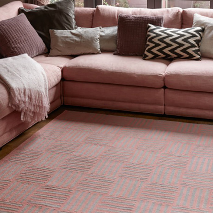 Basketcase rug pink and grey Jennifer Manners