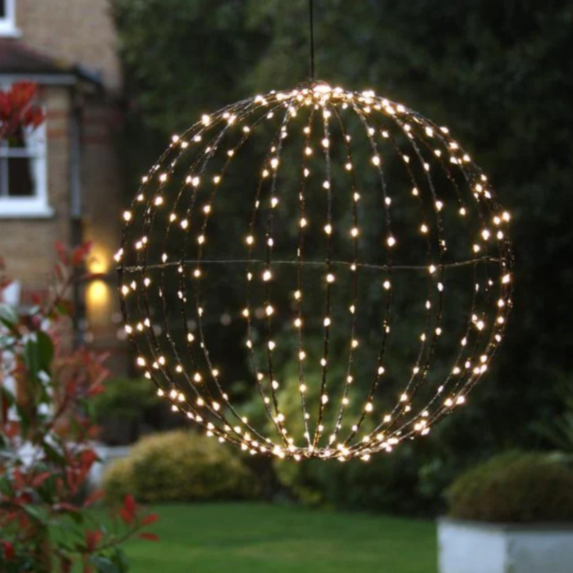 Solar LED Globe Pendant Garden Light