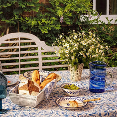 Set of 4 Blue & White Fern Hand-Painted Bowls | Casa by JJ