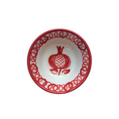 Spanish Lebrillo Small Bowl with Burnt Sienna 'Pomegranate' Design