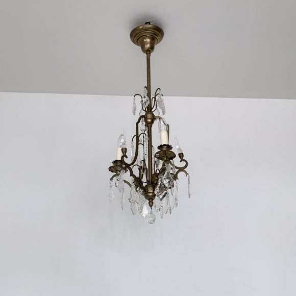 Brass Louis XIV Style Antique Chandelier