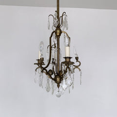 Brass Louis XIV Style Antique Chandelier