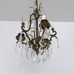 Brass Louis XIV Style Antique Chandelier