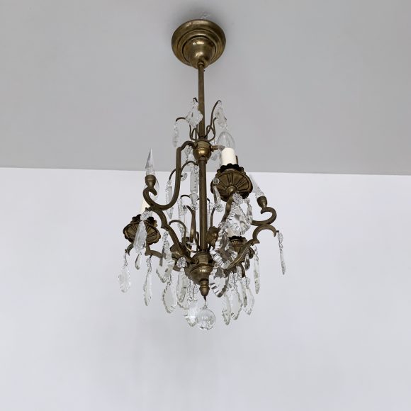 Brass Louis XIV Style Antique Chandelier