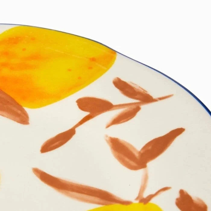 Set of 4 Buds in May Hand-Painted Dinner Plates |  After Matisse | Casa by JJ