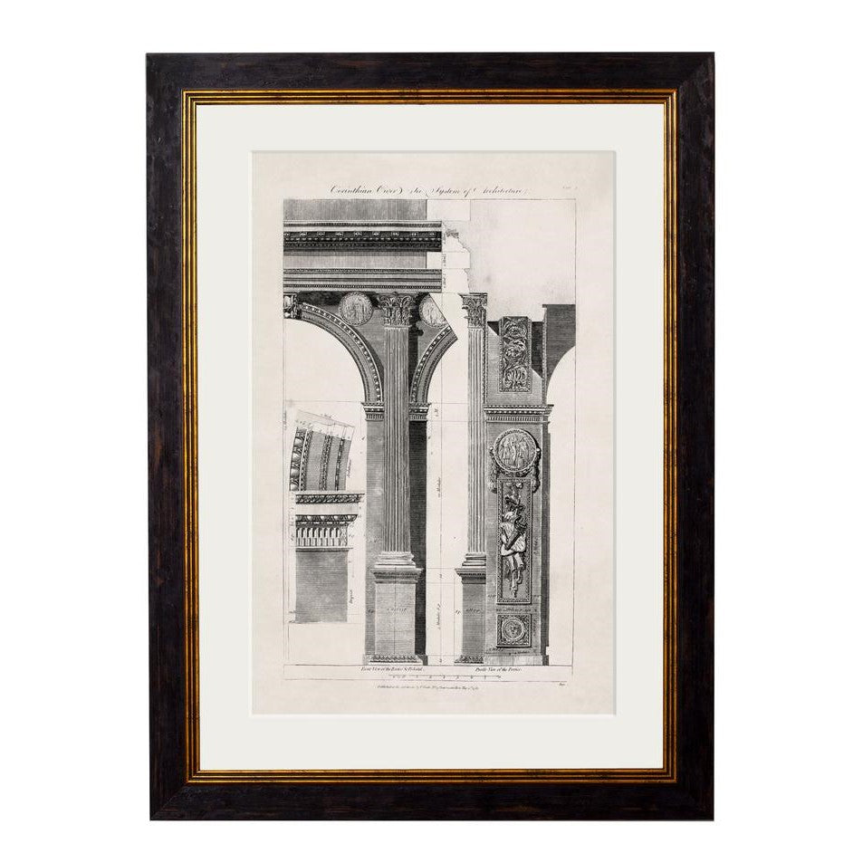 C.1796 Architectural Study of Arches Framed Prints