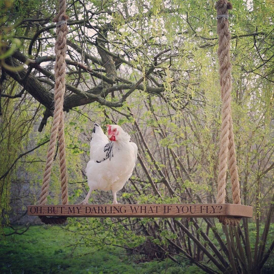 Solid Oak Personalised Couples Swing | Oak & Rope Company