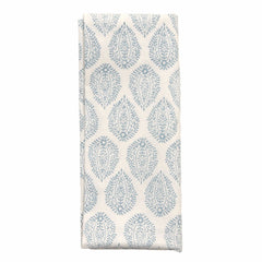 Set of 4 'Blue Leaf' Block Printed Napkins