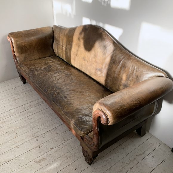 Early 19th Century Regency Brass Inlaid Rosewood Couch