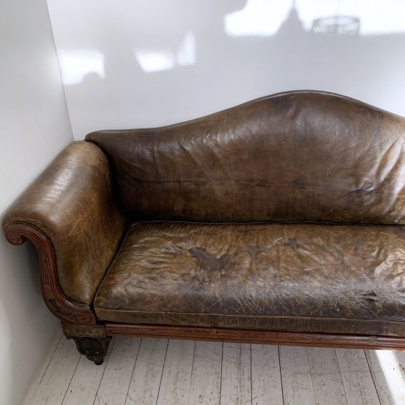 Early 19th Century Regency Brass Inlaid Rosewood Couch