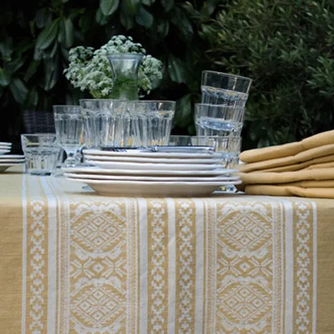 Hungarica Tablecloth in Gold & Cream | Julia Brendel