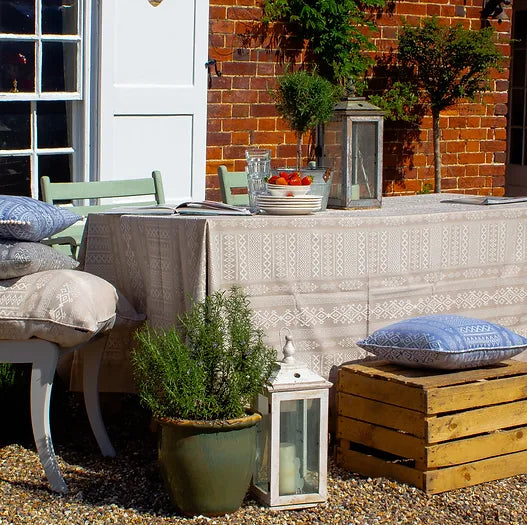 Arabica Tablecloth in Natural & Cream | Julia Brendel
