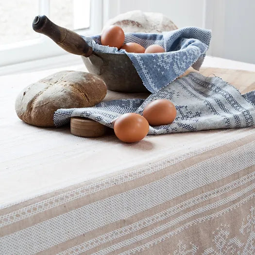 Nostalgia Tablecloth in Rustic Gold & Cream | Julia Brendel