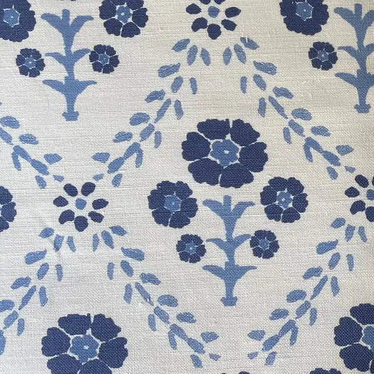 Indian Summer | Blue Floral Fabric | Julia Brendel