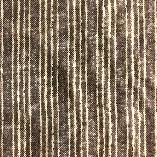 Tribes Narrow Stripe in Charcoal, Linen Fabric | Julia Brendel