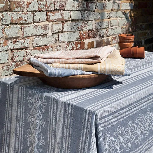 Nostalgia Tablecloth in Blue & Cream | Julia Brendel