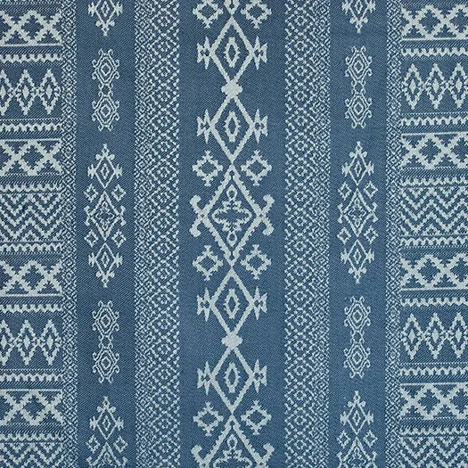 Arabica Middle Eastern Inspired, Ikat Blue Fabric | Julia Brendel