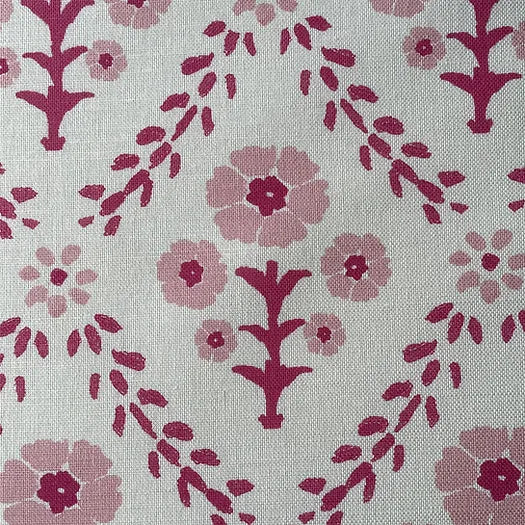 Indian Summer | Dark Pink  Floral Fabric | Julia Brendel