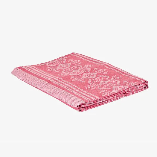 Nostalgia Tablecloth in Cranberry Red & Cream | Julia Brendel