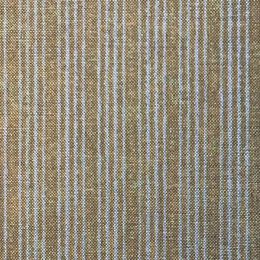 Tribes Narrow Stripe, Warm Amber Linen Fabric | Julia Brendel