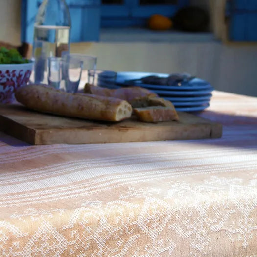 Nostalgia Tablecloth in Rustic Gold & Cream | Julia Brendel