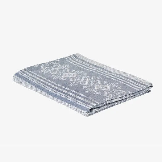 Nostalgia Tablecloth in Blue & Cream | Julia Brendel