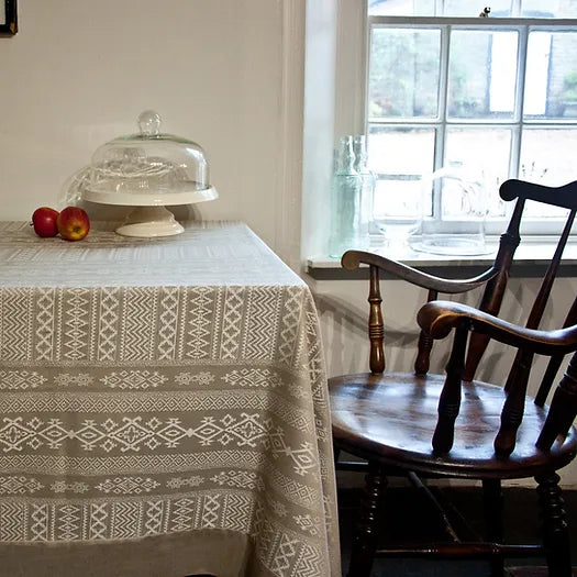Arabica Tablecloth in Natural & Cream | Julia Brendel