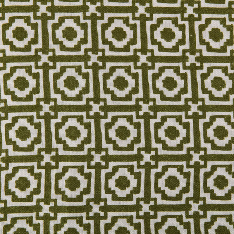 Alotabots' Linen Fabric in Peridot Green & Ivy | Kelling Home