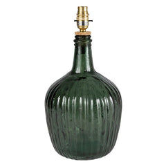 Ribbed Glass Table Lamp | Olive Green | Casa by JJ