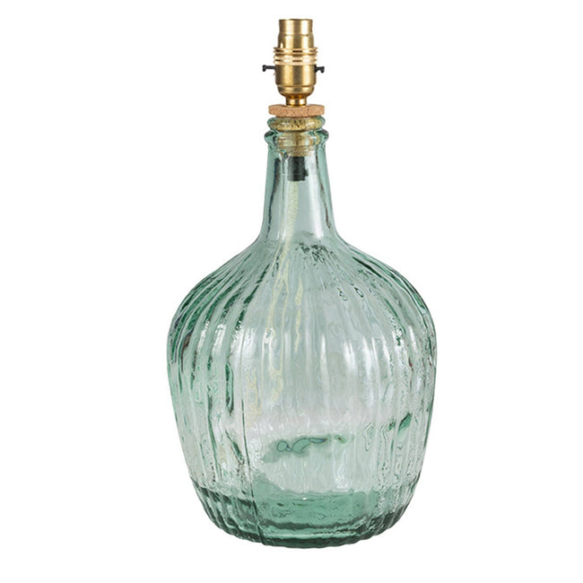 Ribbed Glass Table Lamp | Light Green | Casa by JJ