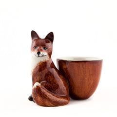 Fox with Egg Cup