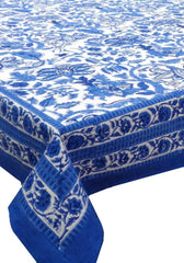 Blue & White Floral Tablecloth | Cass By JJ
