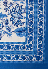 Blue & White Floral Tablecloth | Cass By JJ