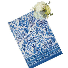 Blue & White Floral Tablecloth | Cass By JJ