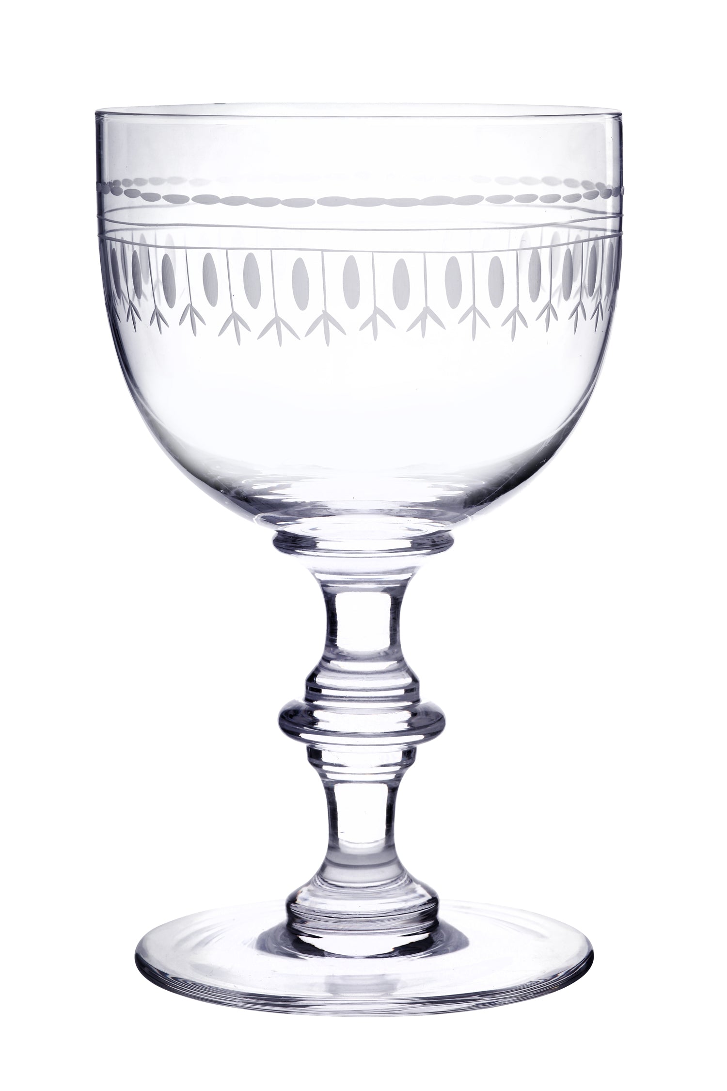 Set of 6 'Ovals' Wine Goblets