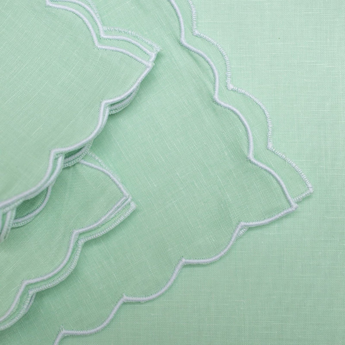 Green Scallop Napkin