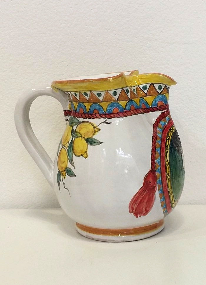 Handmade Hand Decorated Ceramic Water Jug Kitchen Tableware