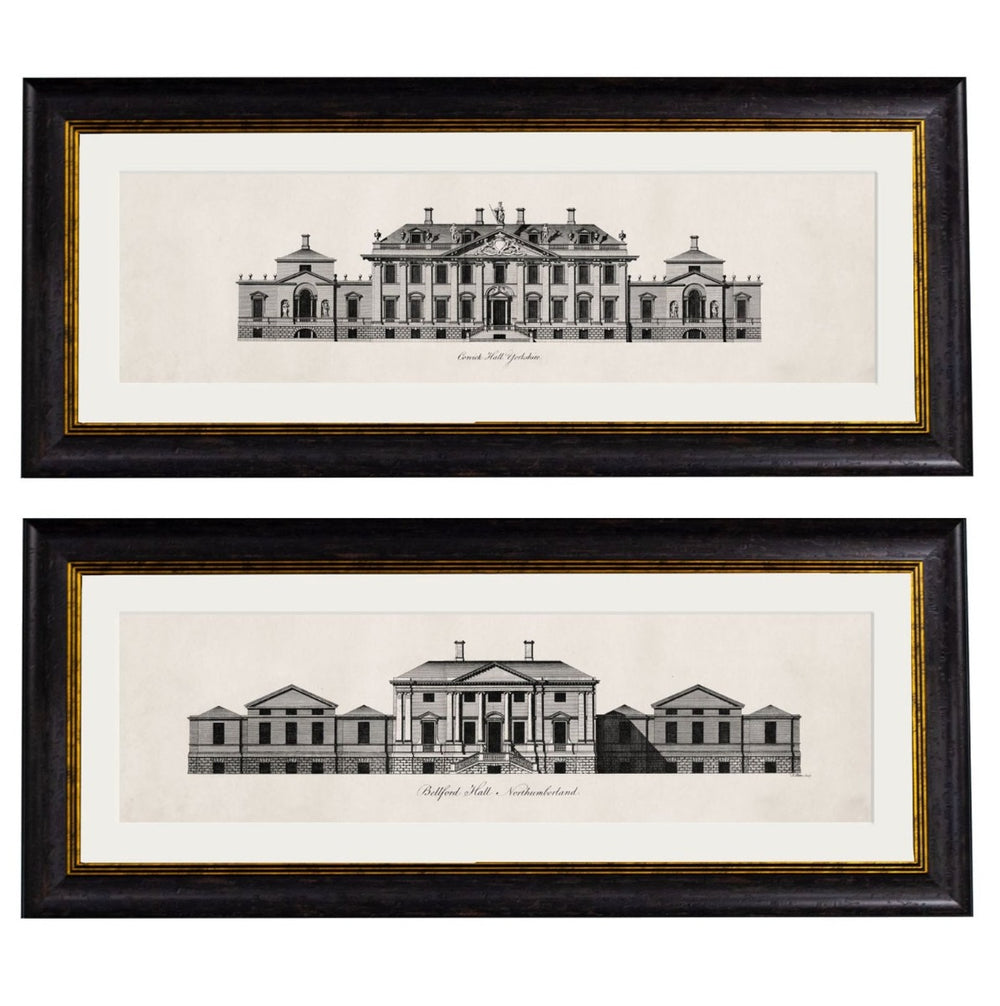 C.1737 Architectural Elevations of Stately Home James Paines