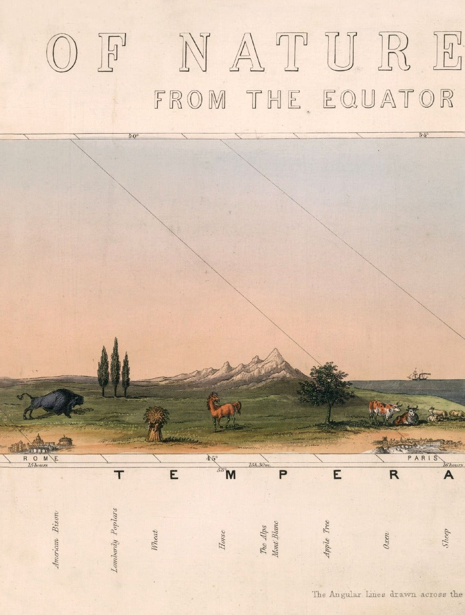 C.1852 View of Nature in all Climates Framed Print